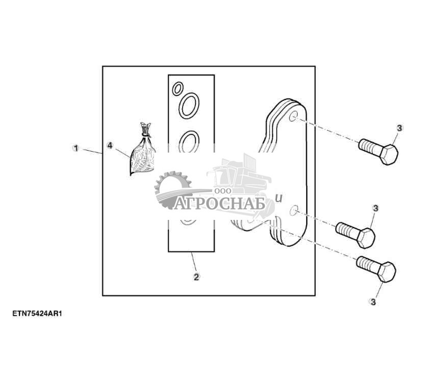 End Cover, WO Rear Hitch Valve, RH 